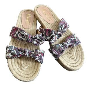 Nanette Lepore Lily Sandals Espadrilles Print 8